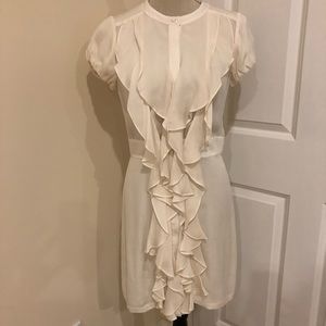 BCBGMAXAZRIA - Ivory Dress with Ruffles